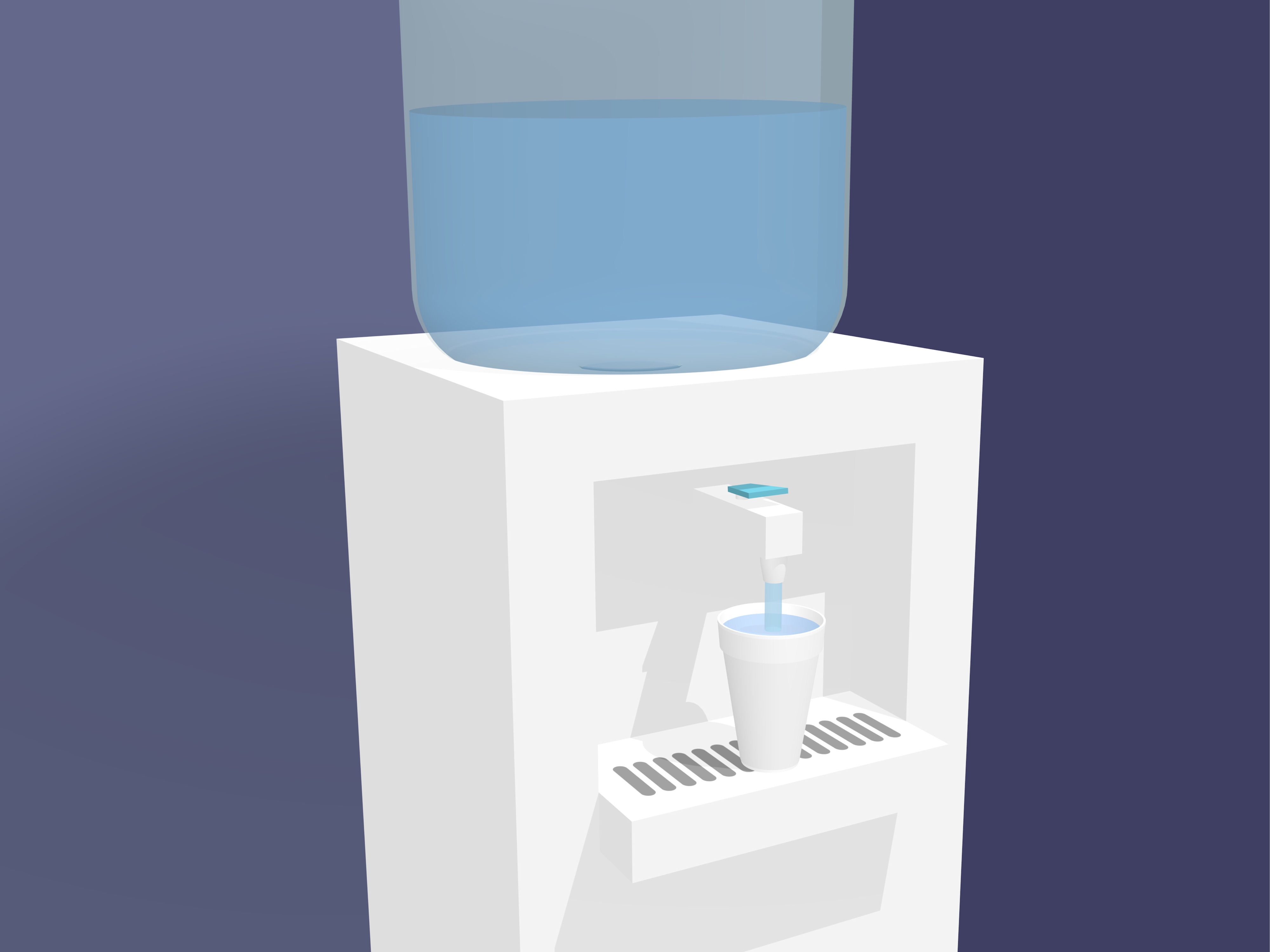 Dispensador de agua de pie tipo almacenamiento